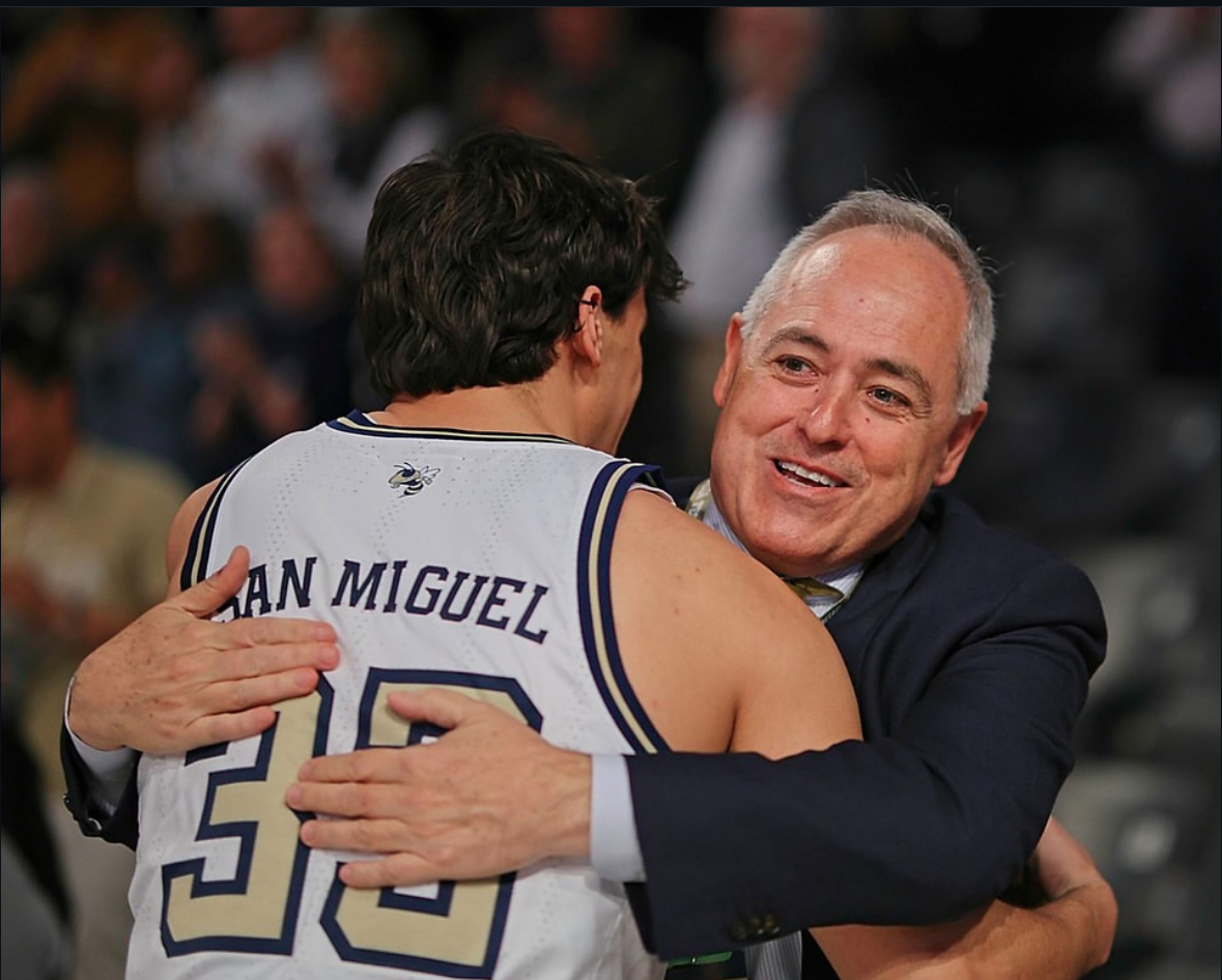 Hugging President Cabrera